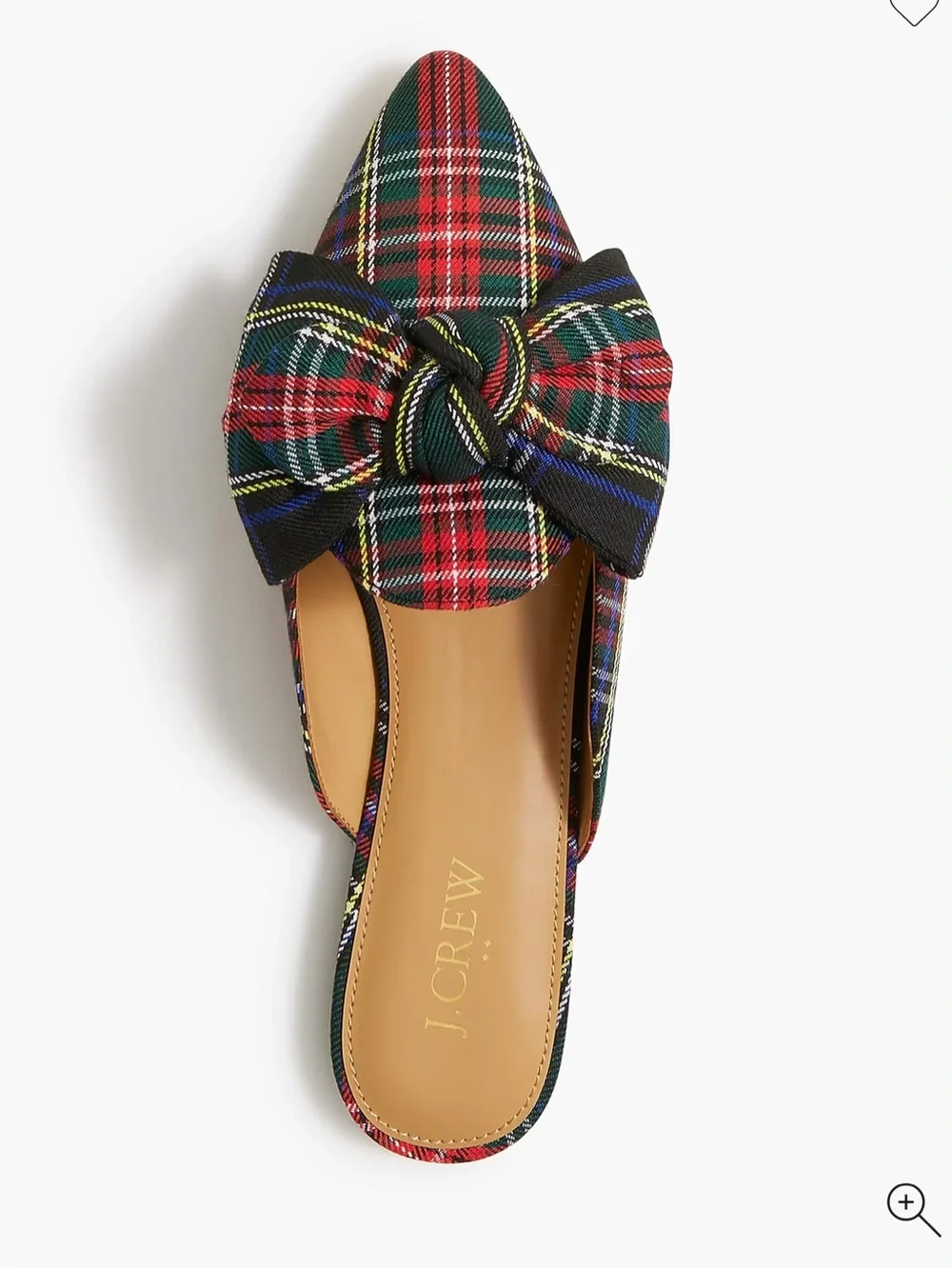 NWT Women’s J. Crew Tartan Slip-on Mules, size 7